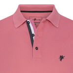Caden Short Sleeve Polo Shirt // Coral (M)