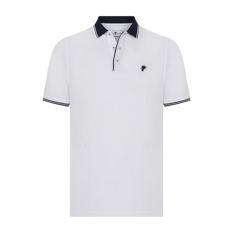 Jeremy Short Sleeve Polo Shirt // White (S)