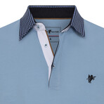 Miguel Short Sleeve Polo Shirt // Blue (L)