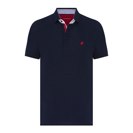 Stephen Short Sleeve Polo Shirt // Navy (S)