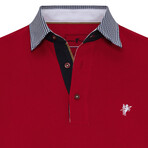 Carter Short Sleeve Polo Shirt // Red (M)