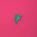 James Short Sleeve Polo Shirt // Dark Pink (XL)