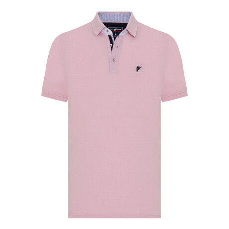 Jett Short Sleeve Polo Shirt // Pink (S)