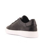 Leather Low Top Sneaker // Style 1 // Black (Euro: 42)