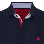 Stephen Short Sleeve Polo Shirt // Navy (L)