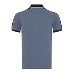 Jax Short Sleeve Polo Shirt // Blue (M)