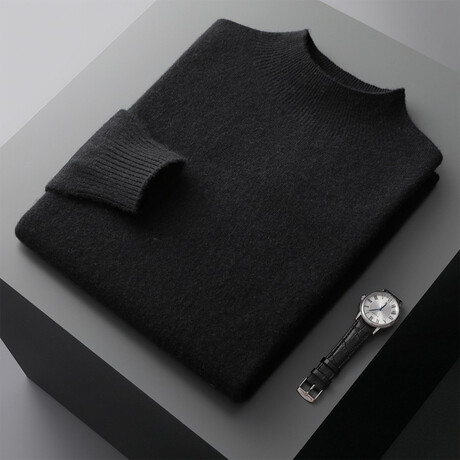 Lovell 100% Cashmere Sweater // Black (S)