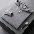 Marcus 100% Cashmere Sweater // Grey (L)