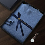 Falstaff 100% Cashmere Sweater // Blue (L)