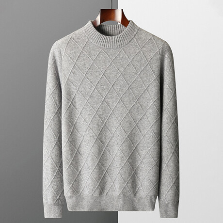 Robin 100% Cashmere Sweater // Light Grey (S)