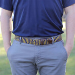 The South Bend // Navy + Gold (Small // Max Waist: 33")