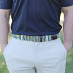 The Santa Monica // Powder Blue + Gold (Medium // Max Waist: 39")