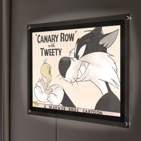 Looney Tunes (Canary Row) // MightyPrint™ Wall Art // Backlit LED Frame