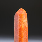 Genuine Polished Tangerine Quartz Point V1