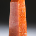 Genuine Polished Tangerine Quartz Point V1