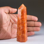 Genuine Polished Tangerine Quartz Point V2