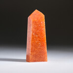 Genuine Polished Tangerine Quartz Point V1