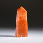 Genuine Polished Tangerine Quartz Point V1