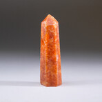 Genuine Polished Tangerine Quartz Point V2