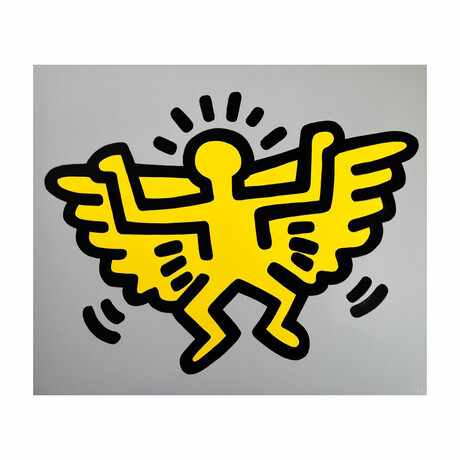 Keith Haring  // Icons (C) - Winged Angel // 1990