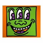 Keith Haring  // Icons (E) - Three Eyed Man  // 1990