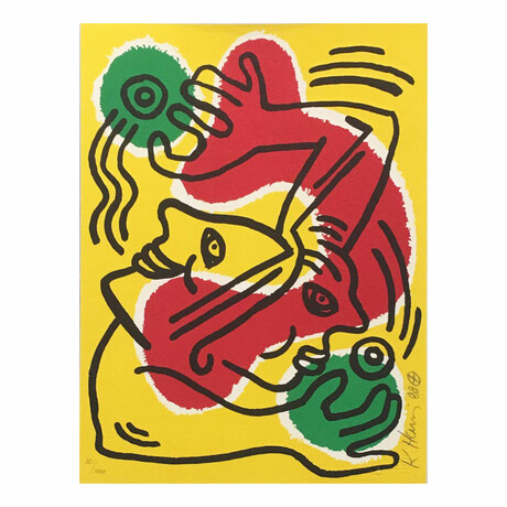 Keith Haring  // International Volunteer Day // 1988