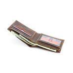 RFID Hunter Leather Men's Bi-Fold Wallet // Brown