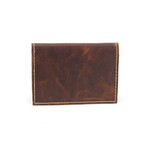 Oil Pull Up Card Case // Brown