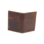 Oil Pull Up Card Case // Brown