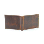 RFID Hunter Leather Men's Bi-Fold Wallet // Brown