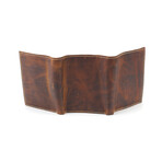 Oli Pull Up Slim Tri-Fold // Brown