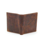 RFID Hunter Leather Men's Euro Hipster Wallet // Brown