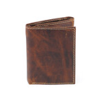 Oli Pull Up Slim Tri-Fold // Brown