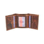 Oli Pull Up Slim Tri-Fold // Brown