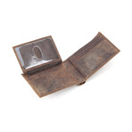 Hunter Leather Top Flap Bi-Fold // Brown