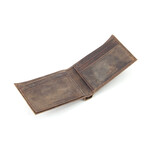 Hunter Leather Top Flap Bi-Fold // Brown