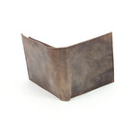 Hunter Leather Center Flap Bi-Fold // Brown