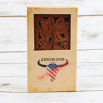 Tooled Leather Men's Long Wallet // Tan