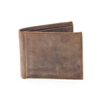 Hunter Leather Top Flap Bi-Fold // Brown