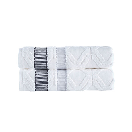 Large Square Bath Towel // White (Single)