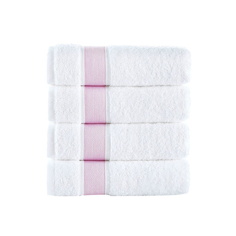 Ottoman Rolls Hand Towel // Pink (Single)