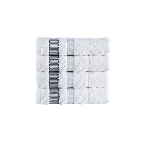 Large Square Hand Towel // White (Single)