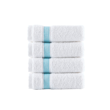 Ottoman Rolls Wash Towel // Sea Glass (Single)