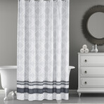 Large Square Shower Curtain (White)