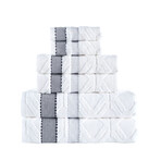 Large Square Towel Set // Set of 6 (White)