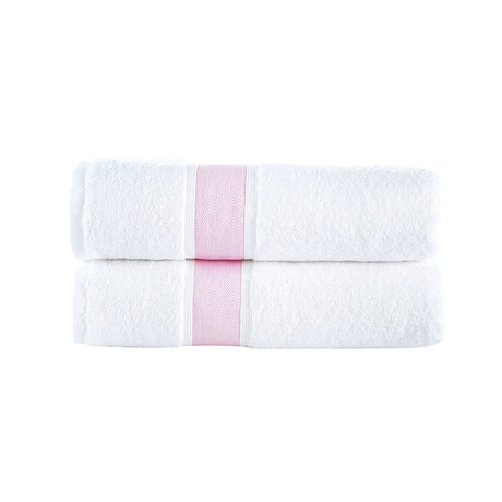Ottoman Rolls Bath Towel // Pink (Single)