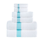 Ottoman Rolls Towel Set // Set of 6 (Silver)