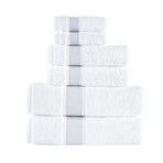 Ottoman Rolls Towel Set // Set of 6 (Silver)