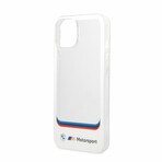 Motorsport Collection // IML iPhone Case // Big Square Transparent Area + Printed Bottom Logo (iPhone 14)