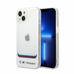 Motorsport Collection // IML iPhone Case // Big Square Transparent Area + Printed Bottom Logo (iPhone 14)